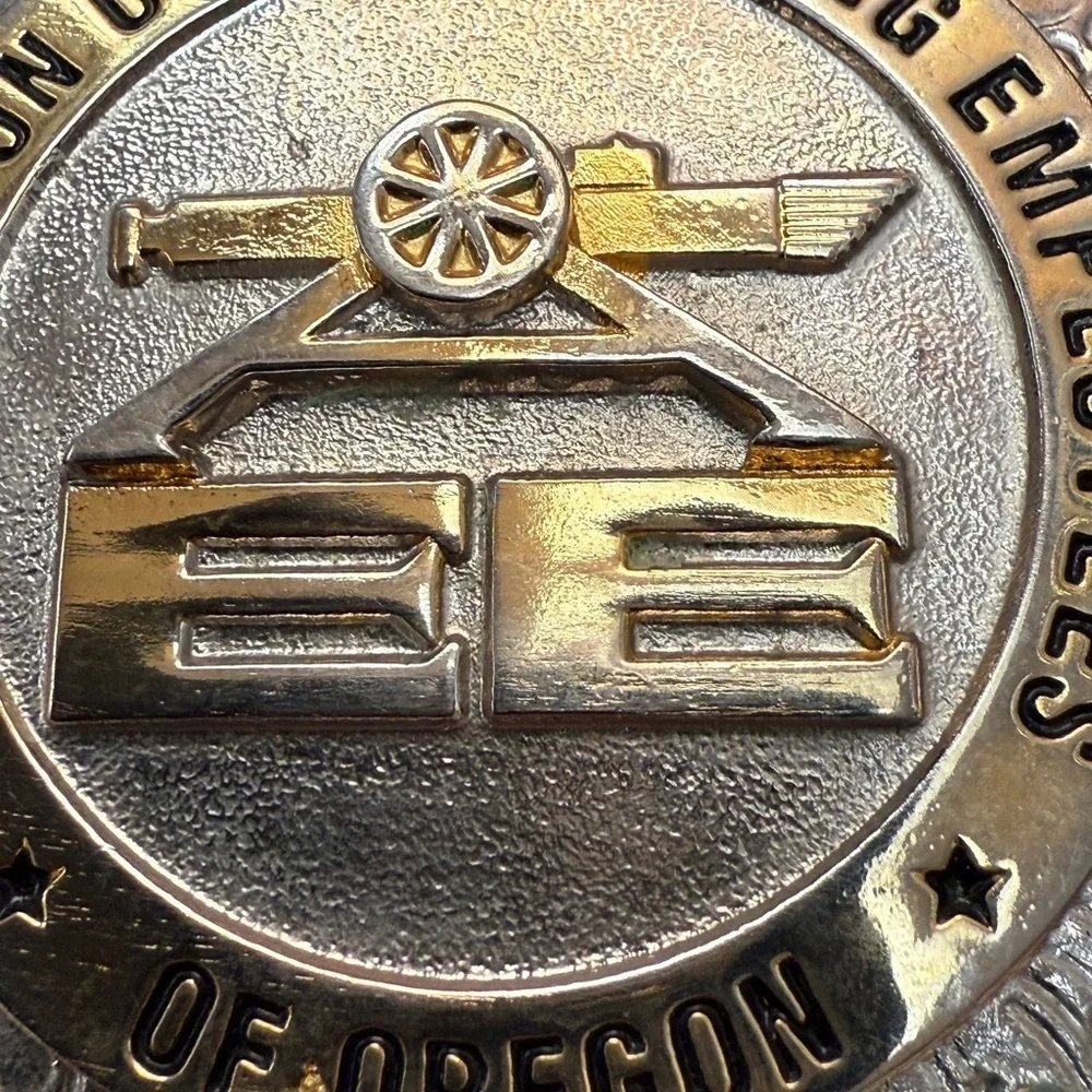 50th Anniversary engineering employees Gold and Silver Commemorative Belt Buckle